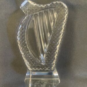 Miniature Waterford Crystal Harp Figurine